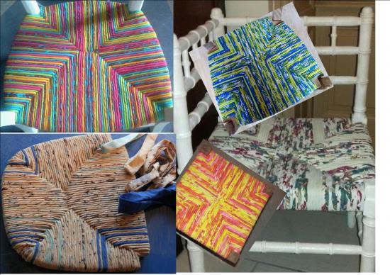 Mix paillage tissu