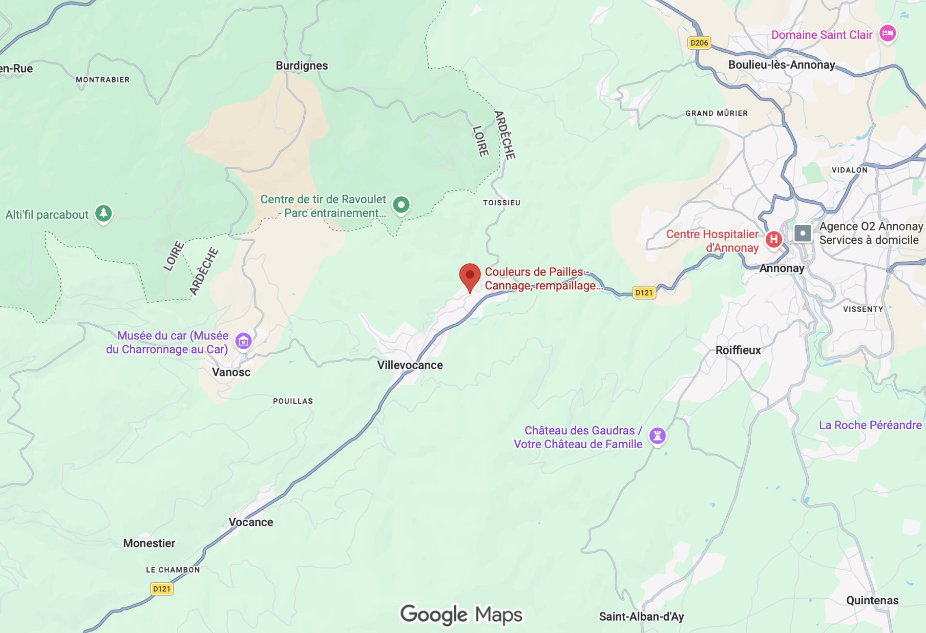 Carte localisation Couleurs de Pailles